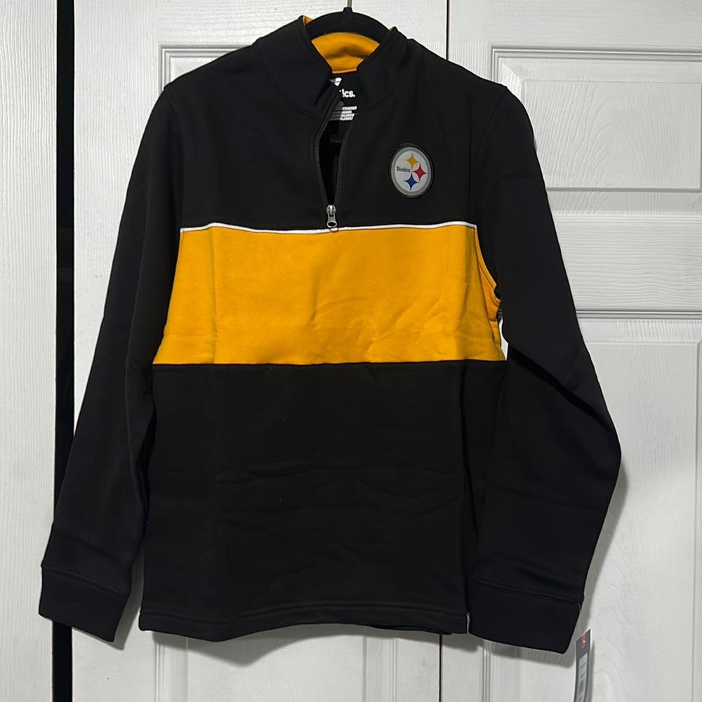 Men's Fanatics Pittsburg Steelers Half Zip Sweatshirt